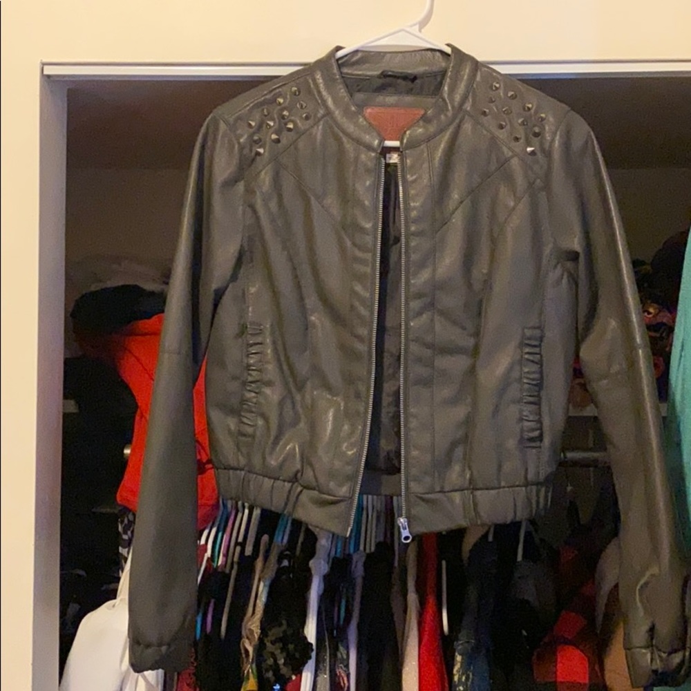 Faux Leather Jacket